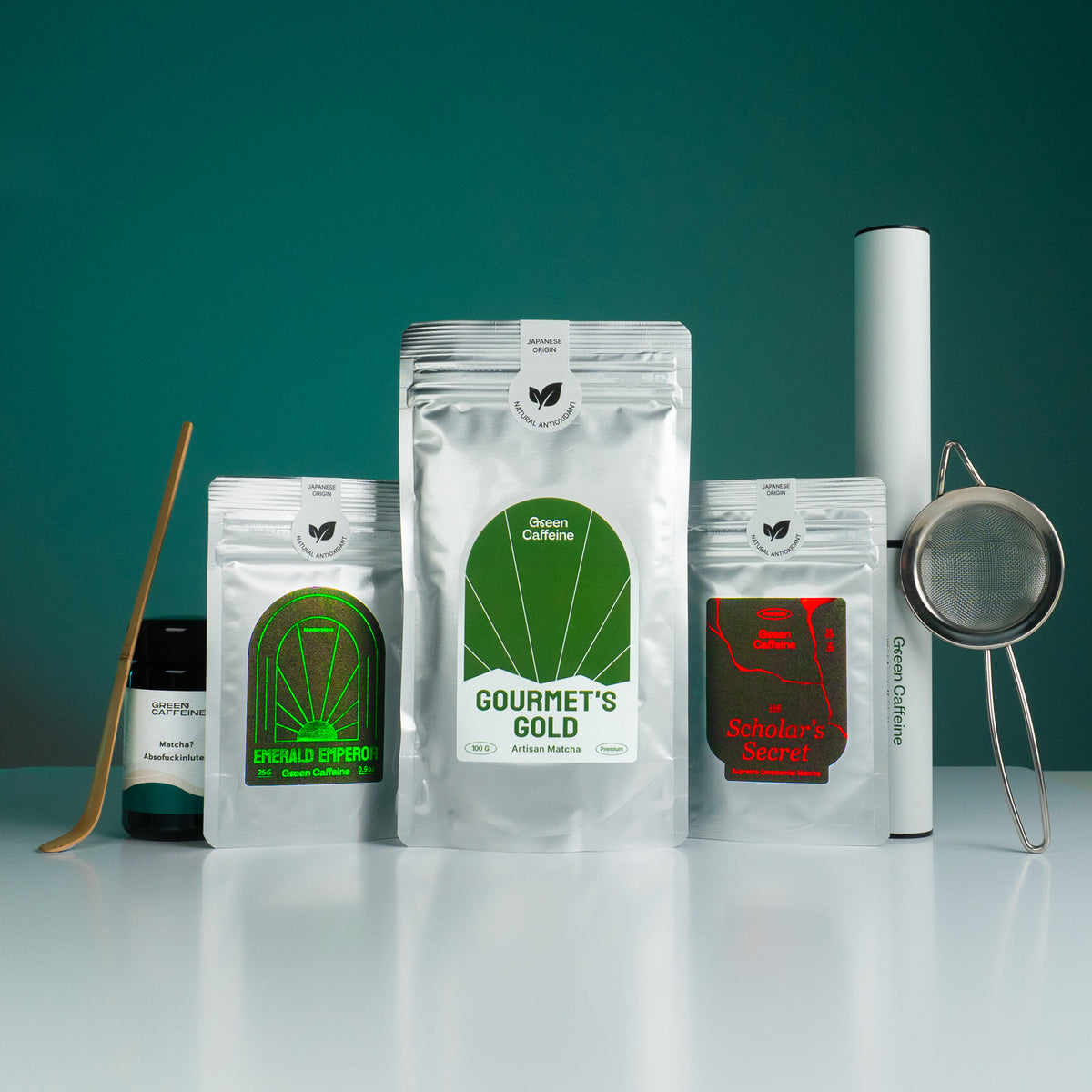 Modern Matcha Kit -Beginner-Friendly Choice for Matcha Newcomers - Green  Caffeine