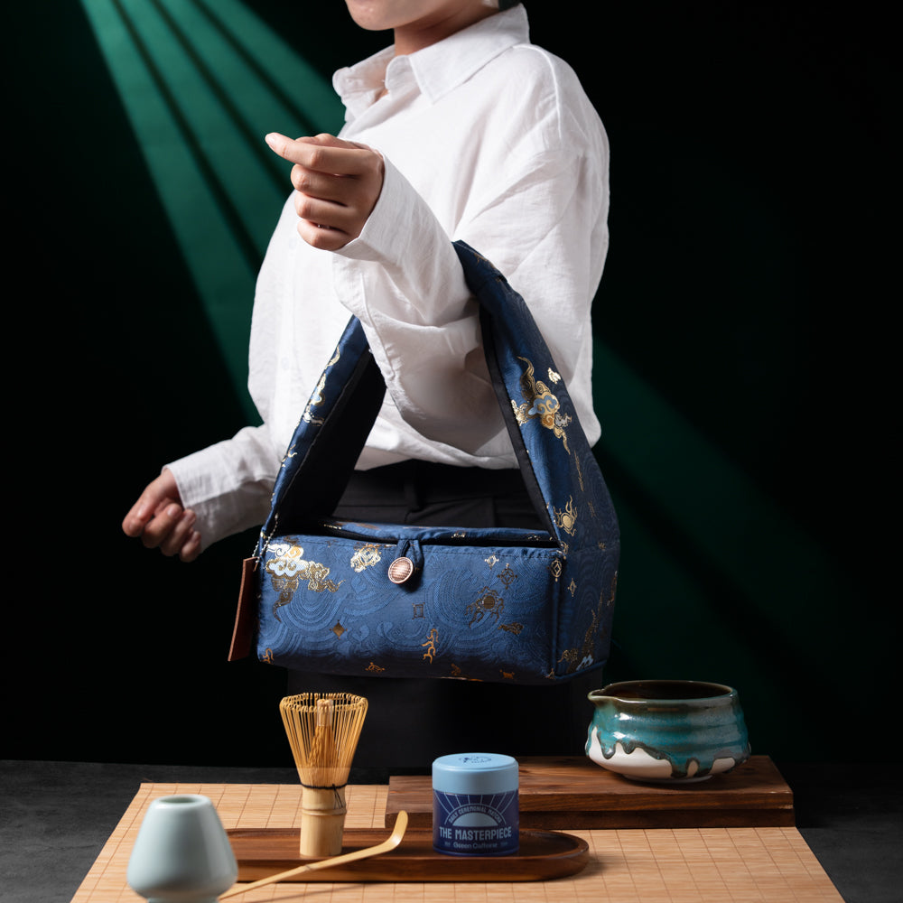 Matcha Travel Purse - Navy blue