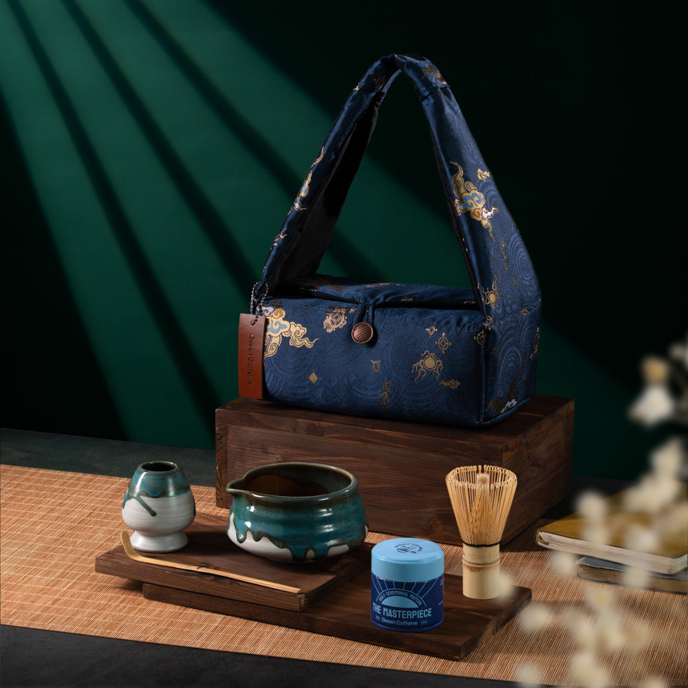 Matcha Travel Purse - Navy blue