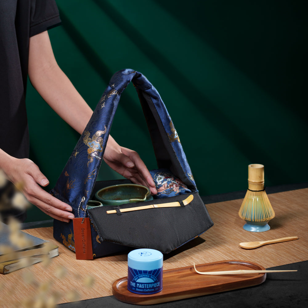 Matcha Travel Purse - Navy blue