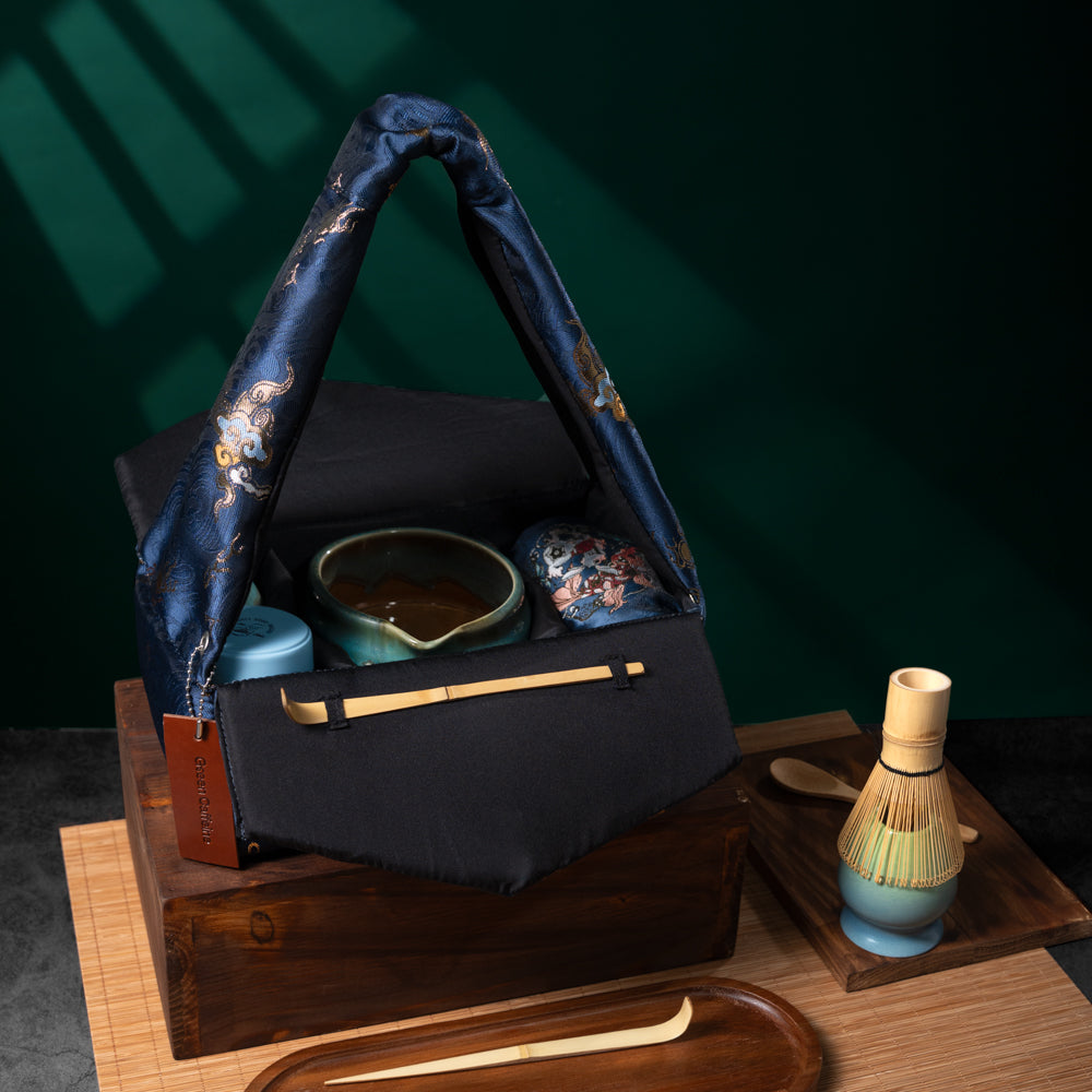 Matcha Travel Purse - Navy blue