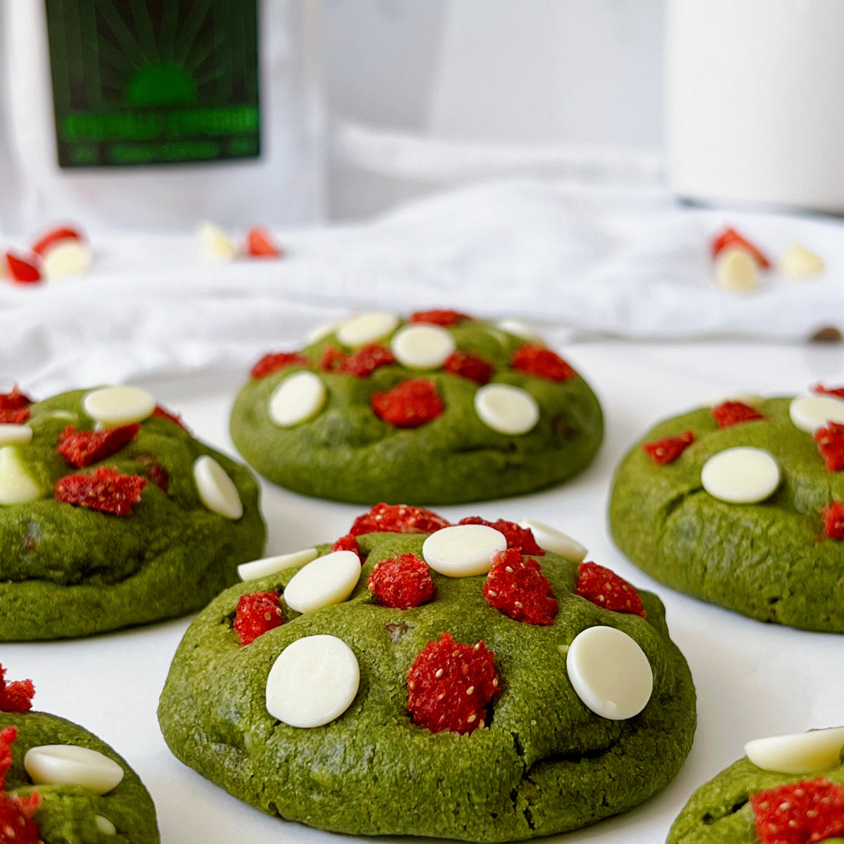 Matcha Cookies Green Caffeine